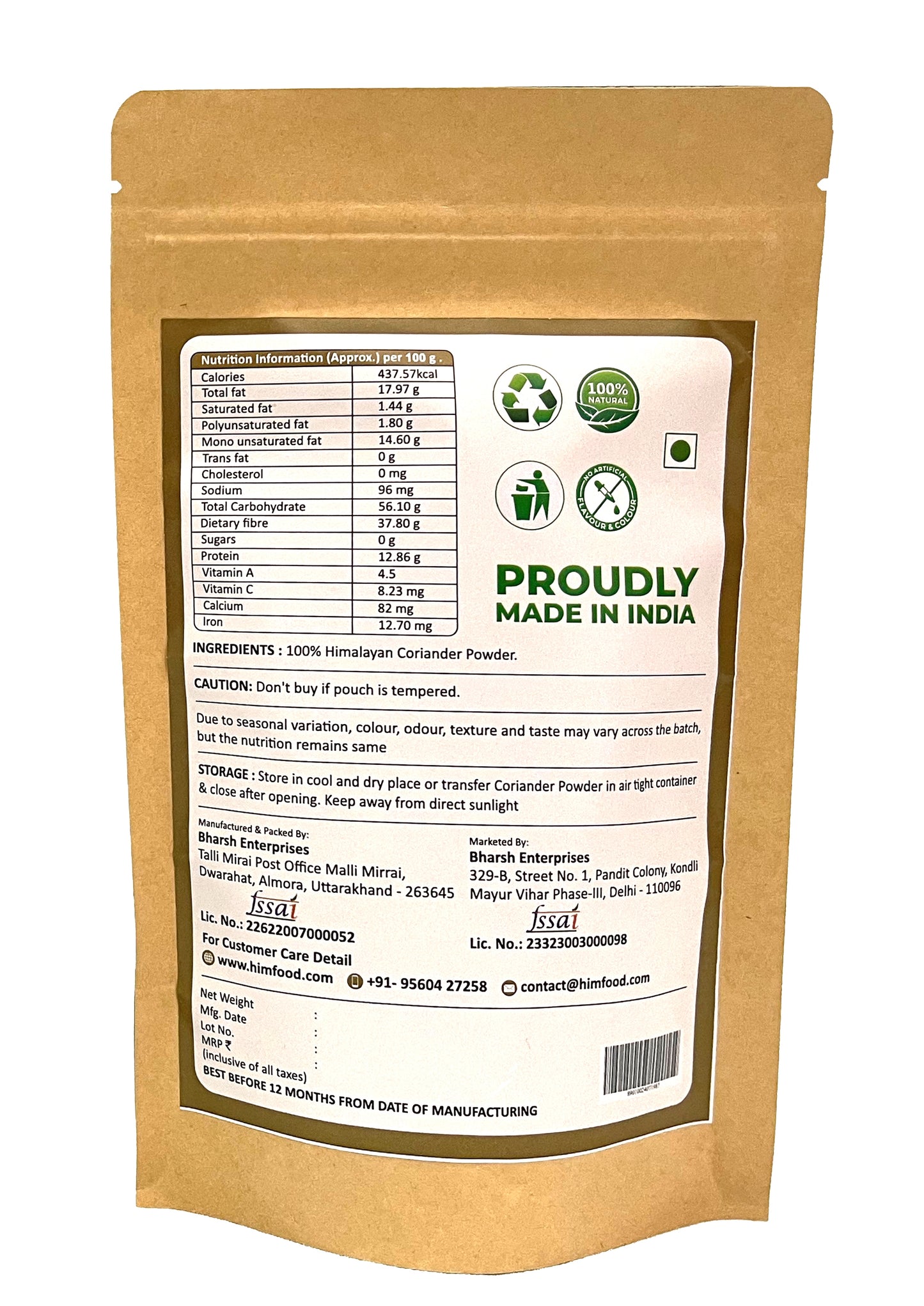 Himalayan Coriander Powder (300g)