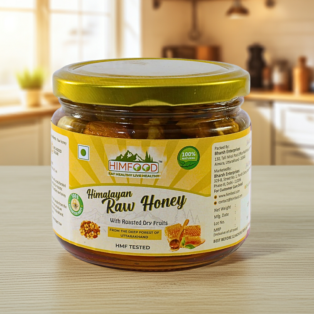 Himalayan Multiflora Raw Honey with Dry Fruits – 400g