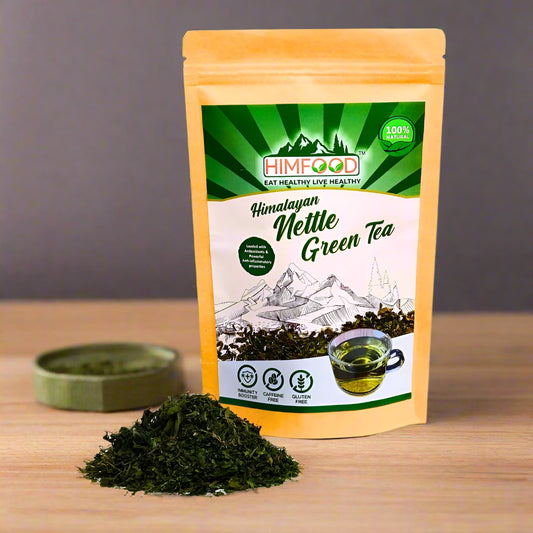 Himalayan Nettle Leaf Green Tea 50g pouch – caffeine-free herbal tea for detox & immunity