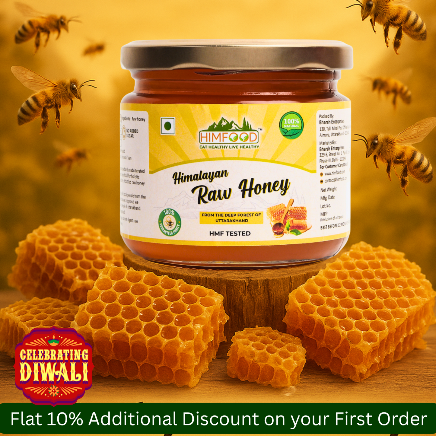 Himalayan Multiflora Raw Honey – 400g