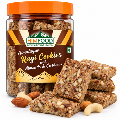 Himalayan Ragi Cookies with Almonds & Cashews 150g | Himfood