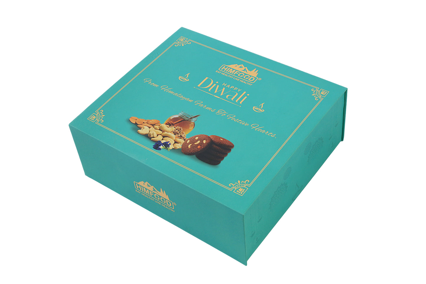 Himalayan Diwali Gift Hamper – Honey with Dry Fruits, Herbal Tea & Ragi Cookies