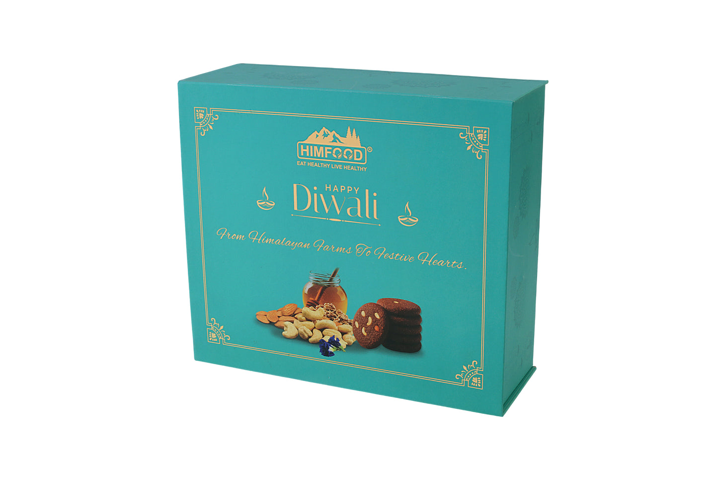 Himalayan Diwali Gift Hamper – Honey with Dry Fruits, Herbal Tea & Ragi Cookies