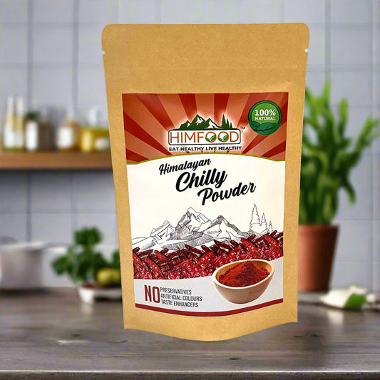 Himalayan Red Chilli Powder 300g – rich red natural spice in eco packaging
