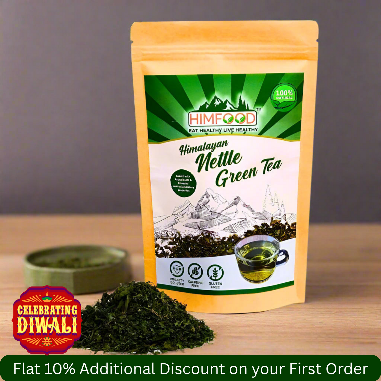 Himalayan Nettle Leaf Green Tea – 50g