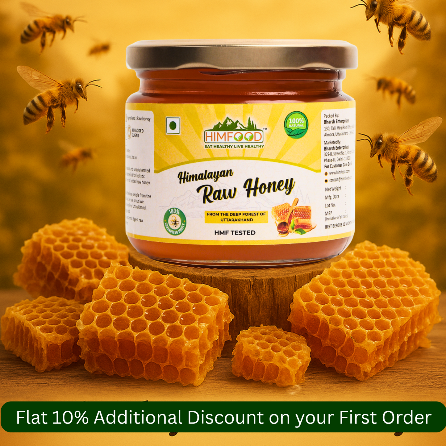 Himalayan Multiflora Raw Honey – 400g