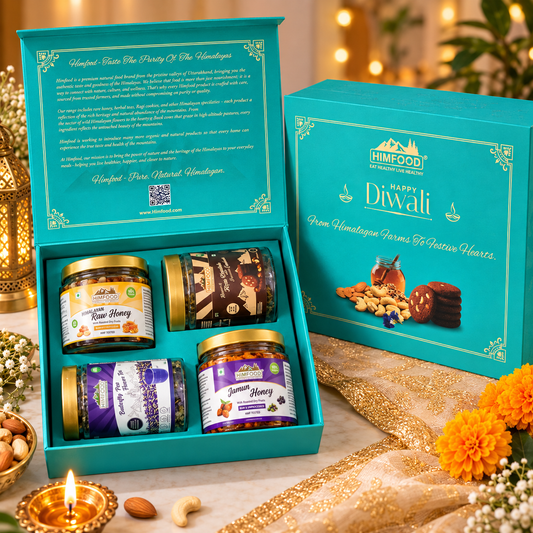 Himalayan Gift Hamper – Honey, Dry Fruits,Tea & Ragi Cookies
