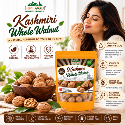 Kashmiri Premium Whole Walnut – 500g
